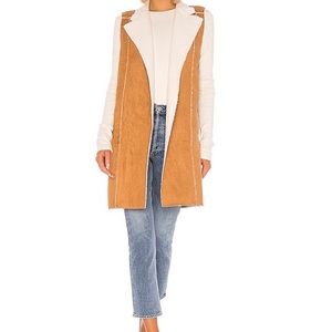 BCBGeneration Long Sherpa Vest XS NWT